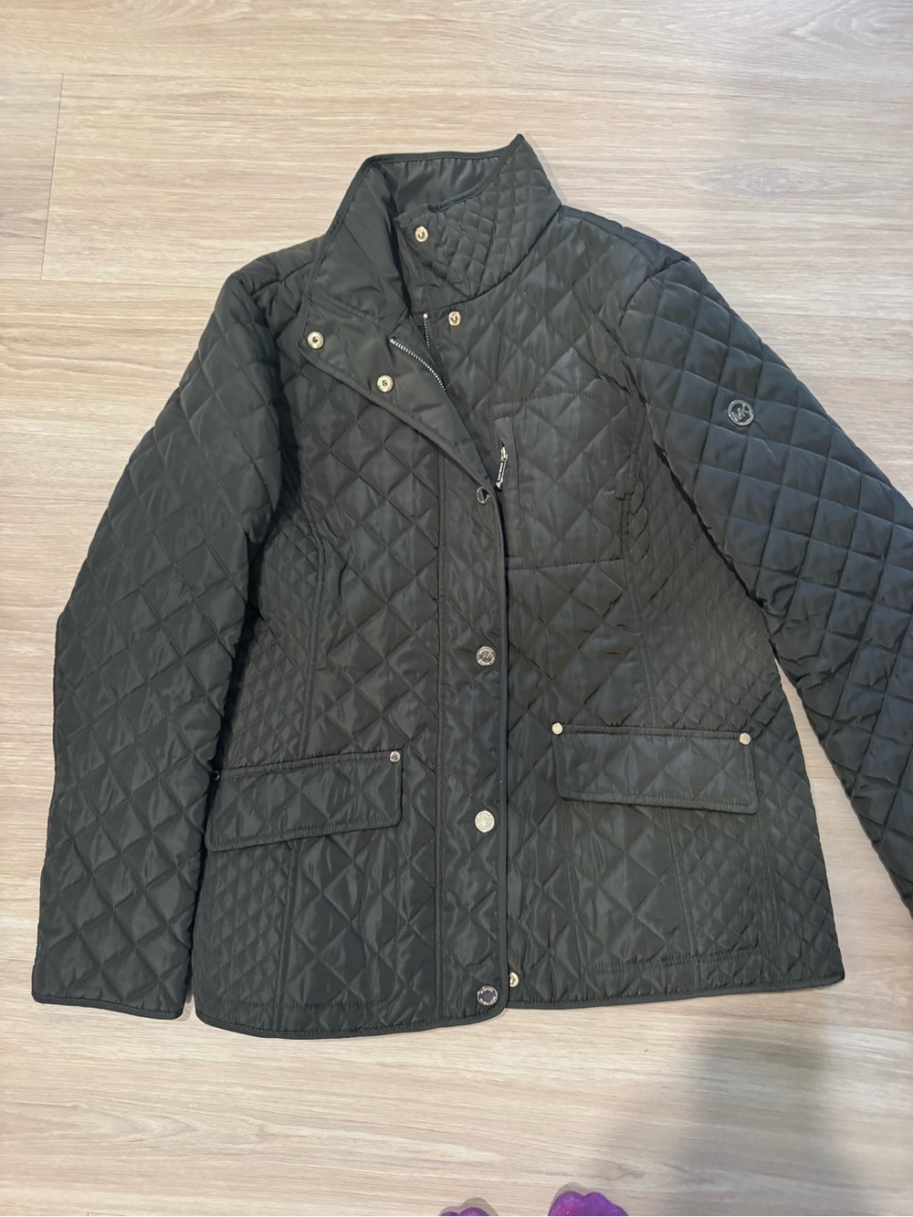 Michael Kors Black Quilted Puffer Jacket